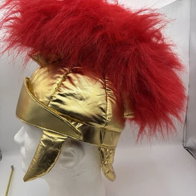 Elope Soldado Romano Troyano USC Guerrero Tela Halloween Disfraz Niño Casco Foto 1 de 4