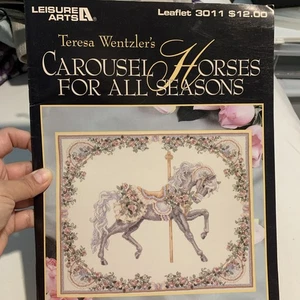 Liesure Arts Leaflet 3011 Carousel Horses for All Seasons by Teresa Wentzler - Picture 1 of 6