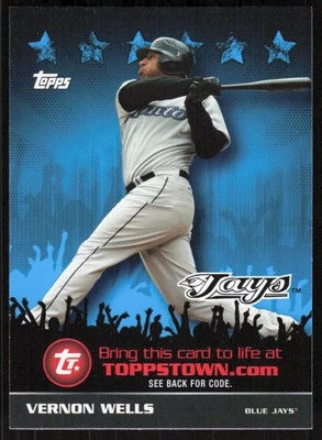 2009 Topps Updates & Highlights Ticket to ToppsTown #TTT55 Vernon Wells - Image 1 of 2