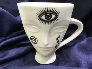 JONATHAN ADLER INKED GIULIETTE MUSE MUG 18 oz 2 SIDED never used NEW! EXCELLENT! - Picture 1 of 8