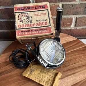 Topmount Cameralite 929 ACME Lite Filmkamera Licht für Super 8 Kameras Vintage - Bild 1 von 18