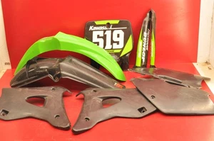 1998 94-98 KAWASAKI KX250 KX 250 Plastics Fairing Fender Side Cover Panel SET - Picture 1 of 18