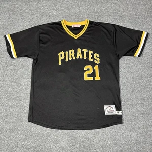 Roberto Clemente Pittsburgh Pirates Throwbacks Classic Black Jersey SIZE 60 - Picture 1 of 6