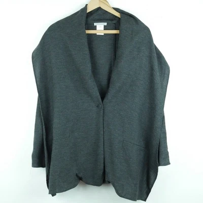 Blazer Sarah Pacini tamanho 1 jaqueta pequena mistura de lã arte para usar minimalista artístico - Imagem 1 de 4