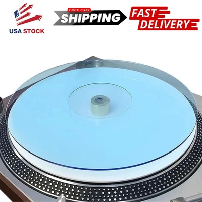 MOBILE PRO SHOP 12" Acrylic Turntable Mat – Slipmat for Vinyl LP Record Players (Slipmat Only)