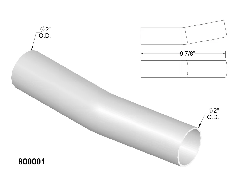 Exhaust and Tail Pipes for 1982-1985 Cadillac Cimarron - Image 1 of 2