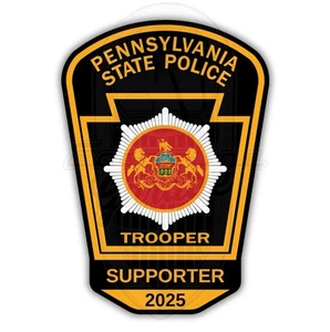 Pennsylvania State Police 3” 2025 Supporter Sticker Decal PSP Fraternal Patch PA - Picture 1 of 1