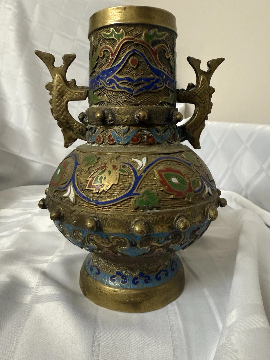 青铜日本花瓶1900-1940 | eBay