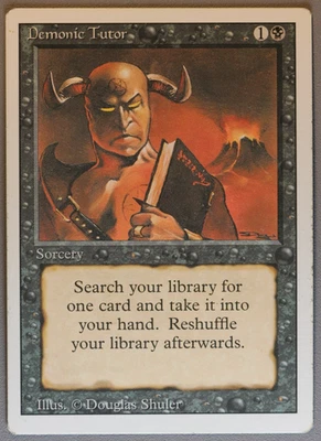 Demonic Tutor - MTG - Revised - Magic: The Gathering - Image 1 of 2