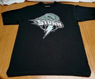 Nueva Camiseta Negra Lake Elsinore STORM Niño Grande 14/16 Equipo de Béisbol de Ligas Menores Foto 1 de 3