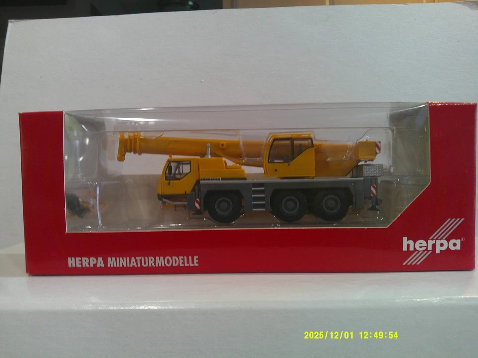 HERPA LIEBHERR LTM 1045/1 施工/恢复起重机 #150231 1:87 比例状况极佳 — 第 1/4 张图片