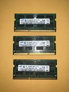 HYNIX 6GBKIT 2GBX3 1RX8 PC3-10600S-9-10-B1 DDR3 LAPTOP MEMORY M471B5673FH0 - Picture 1 of 2