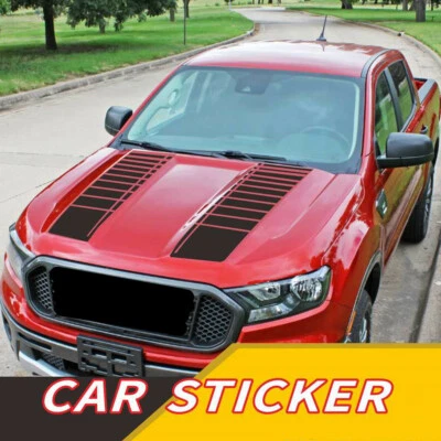 2Pc Hood Decals Stickers Graphics Stripes Car Truck Accessories DIY Decoration   - Image 1 of 4