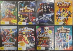 POWER RANGERS SAMURAI SUPER MEGAFORCE FURY X 8 DVD CHILDREN'S HERO SERIES LOT - Picture 1 of 3