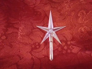 Estrella Aurora Iridiscente Media TRANSPARENTE para Remata de Árbol de Navidad de Cerámica - Imagen 1 de 6