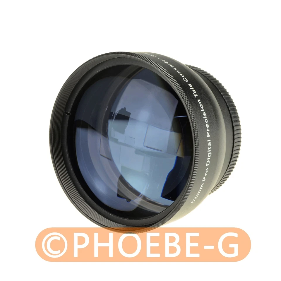 High Quality! Richarm 52mm 2.0x TELE Telephoto LENS for Digital Camera DSLR - Image 1 of 4
