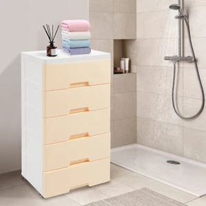 Plastic Drawers Dresser Storage Cabinet w/ Drawers Closet Tall Dresser Organizer - Picture 1 of 21