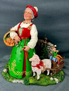 Danbury Mint Mrs Claus irisches detailliertes Schaf Irland Urlaub Weihnachten seltenes Stück - Bild 1 von 18