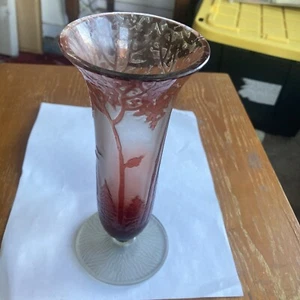 french art glass vase vintage - Picture 1 of 4