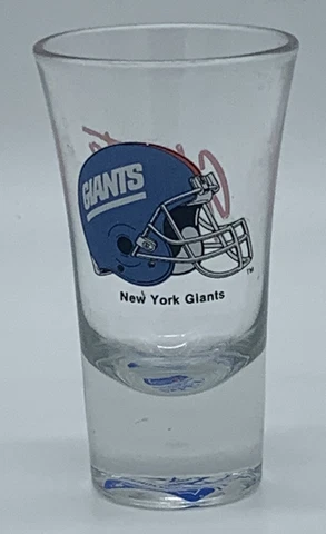 Vintage Papel NFL New York Giants Grand Tall Shot Glass Cover