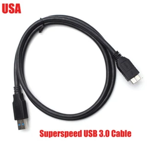 USB 3.0 Micro B Cable Micro-B Type A Male Adapter Connector Plug Wire Cord 3FT - Picture 1 of 1