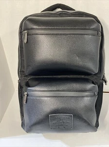 TRUE RELIGION BACKPAK BLACK LEATHER Great Condition - Picture 1 of 7