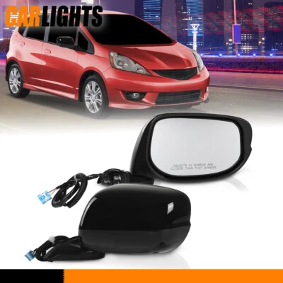 Pair Side Mirrors Manual Fold 3Pin Fit For Honda Fit 2009 2010 2011 2012-2014 Foto 1 de 4