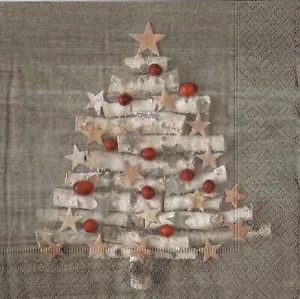 20 servilletas de papel decoupage mesa de almuerzo árbol de Navidad 144 - Imagen 1 de 2