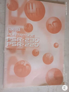 OEM GENUINE YAMAHA PORTATONE PSR 230 220 OWNERS MANUAL PB/ PAPERBACK BOOK - Picture 1 of 3