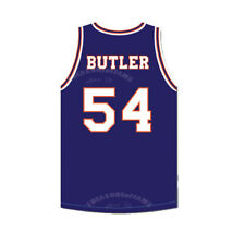 Throwback Caron Butler #54 High School Basketball Jerseys Sewn Custom Name Blue