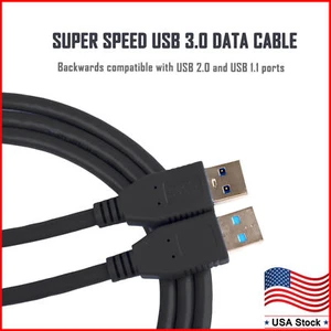Cable Male to Male USB to USB Cable USB 3.0 Type A Male to A Male Cable 3FT US - Picture 1 of 9