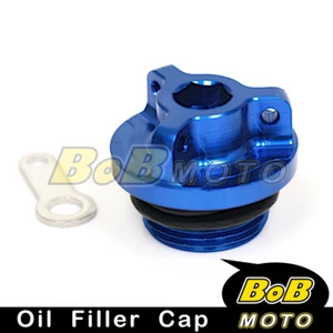 Blue Billet CNC Oil Filler Cap For Kawasaki ZZR 1200 2002-2005 - Picture 1 of 1