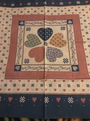 Panel Tela Country Heart 27/2 L X 45 1/2 W Multicolor Foto 1 de 4