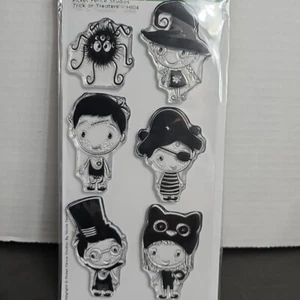 Picket Fence Halloween Stamp Sets - Trick or Treaters or Happy Haunting - Picture 1 of 3