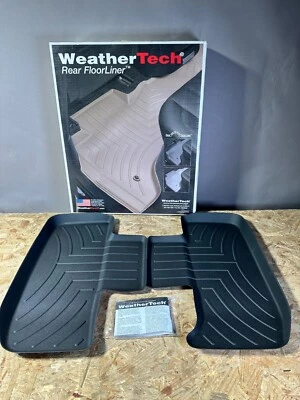 WeatherTech Floorliner для Dodge Challenger 2011-2016 годов выпуска - 2-й ряд, черный новый из старых запасов - Изображение 1 из 3