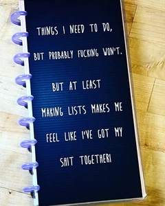 "S**T Together" Mature Language Cover Set 4 use w/ Half Sheet NB Happy Planner~ - Picture 1 of 4