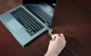 Verrouillage pour ordinateur portable : noble coin profil bas tête de verrouillage 360° avec touches plates - Photo 1/4