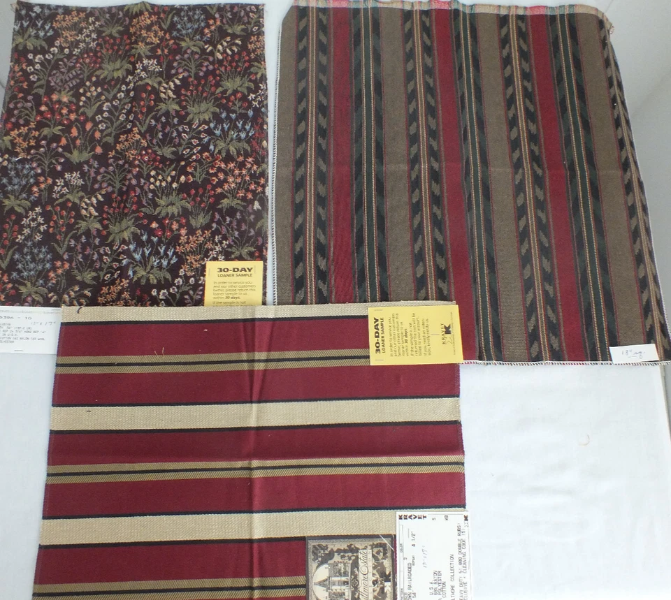 U PICK elección 3 muestras de tela KRAVET correlacionadas 13"x18" o ++ la mayoría de la tapicería Foto 1 de 1