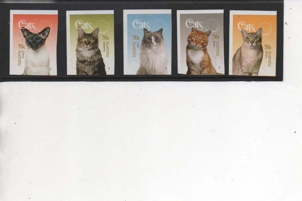 Australia Stamps 2015 Domestic Cats set of 5 Self Adhesive  MNH SG4367-71 - Image 1 of 1