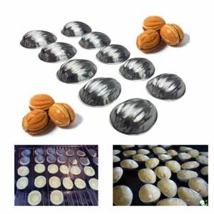 METAL MOLD FORM NUTS FOR SWEET RUSSIAN NUTS ORESHKI PASTRY COOKIE NUTLETS - Picture 1 of 6