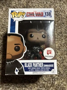 funko pop! Bürgerkrieg schwarzer Panther unmaskiert 138 Walgreens exklusiv  - Bild 1 von 6