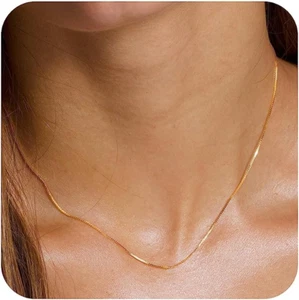 14K Gold Layered Necklaces for Women – Trendy Layering Chain Jewelry - Picture 1 of 12