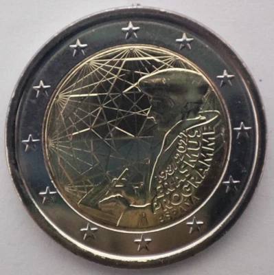 Spain 2 euro coin 2022 "ERASMUS" UNC - Image 1 of 2