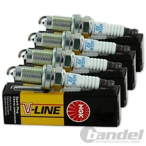 4x NGK ZÜNDKERZE V-LINE 48 passend für SMART FORFOUR 454 MITSUBISHI COLT 6 - Afbeelding 1 van 1