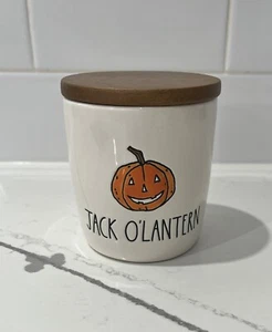 Rae Dunn JACK O'LANTERN Canister with Pumpkin Halloween - Picture 1 of 7