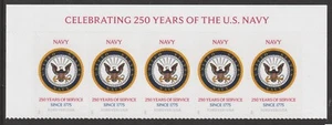US 6004 Navy 250 Years F header strip 5 MNH 2025 - Picture 1 of 1