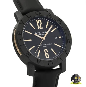 Reloj para hombre Bvlgari Bulgari oro carbono esfera negra automático 40 mm BBP40BCGLD NUEVO - Imagen 1 de 11