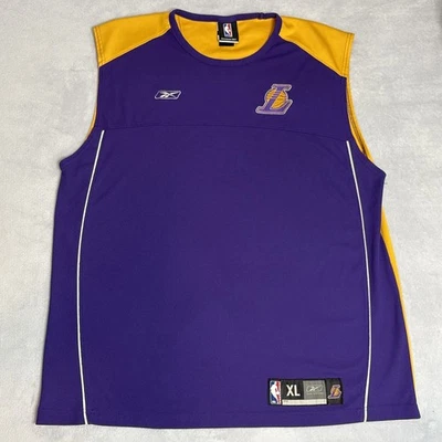 Camiseta deportiva de tiro de colección Reebok Los Angeles Lakers NBA auténtica para hombre XL Foto 1 de 4