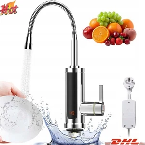 Scaldabagno Elettrico 3KW Rubinetto LED Bagno/Cucina Caldo Immediato Rubinetto - Foto 1 di 10