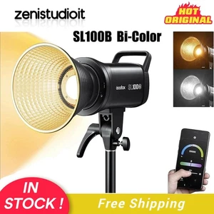 US Godox SL100Bi Bi-Color Video Light LCD Panel Photo Studio Continuous Lighting - Picture 1 of 18